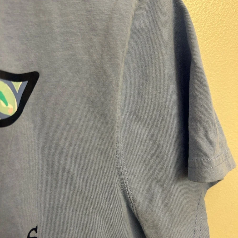 Vineyard Vines Blue T-Shirt girls large  classic whale print